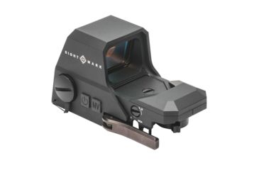 Image of SightMark Ultra Shot Open 1x 33x24mm Reflex Red Dot Sight (A-Spec), 5 MOA dot, 3 MOA dot with 50 MOA circle, 3 MOA dot with 50 MOA crosshair, 3 MOA dot with 30 MOA circle/crosshair (subtensions total 50 MOA) Black, SM26032
