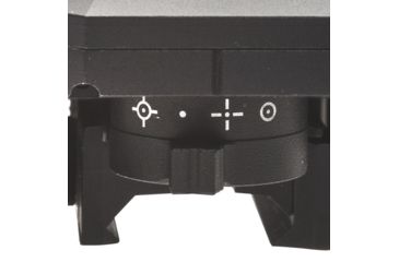 Image of SightMark Ultra Shot Open 1x 33x24mm Reflex Red Dot Sight (A-Spec), 5 MOA dot, 3 MOA dot with 50 MOA circle, 3 MOA dot with 50 MOA crosshair, 3 MOA dot with 30 MOA circle/crosshair (subtensions total 50 MOA) Black, SM26032