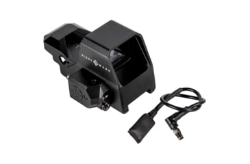 Image of SightMark Ultra Shot R-Spec 1x 33x24 mm Reflex Red Dot Sight, 5 MOA dot, 3 MOA dot with 50 MOA circle, 3 MOA dot with 50 MOA crossshair, 3 MOA dot with 30 MOA circle/crosshair (subtensions total 50 MOA), Black, SM26034