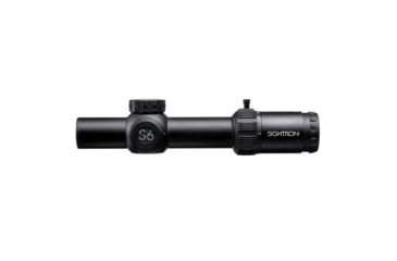 Image of Sightron S6 Rifle Scope, 1-6x24mm, 30mm Tube, First Focal Plane, LRT IR Reticle, Matte Black, Small, 66001