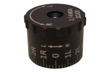 Image of Sightron SIII8x32mm/SIII6x24mm Tactical Windage Knob MOA, 7L-7R, Black, 8-32 and SIII6-24 Tactical Windage Knob MOA 7L-7, 75002