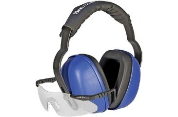 Image of Silencio Glasses w/Black Frame/Clear Lenses/Earmuffs 3014955