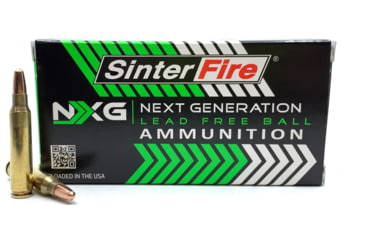 Image of SinterFire NXG .223 Remington 50 Grain Lead-Free Ball Brass Rifle Ammo, 50 Rounds, SF22350NXG