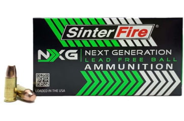 Image of SinterFire NXG .40 S&amp;W 125grain Lead-Free Ball Brass Cased Pistol Ammo, 50 Rounds, SF40125NXG(50)