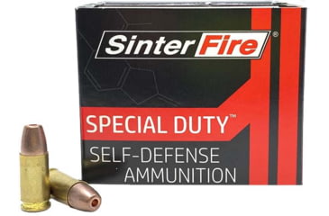 Image of SinterFire Special Duty Self-Defense .45 ACP 155 Hollow Point Frangible Grain Brass Cased Pistol Ammo, 20 Rounds, SF45155SD(200)
