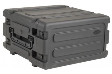 Image of SKB Cases 20 Deep 4U Roto Shockmount Rolling Rack 19 rackable x 20 deep x 7 high 3SKB-R04U20W