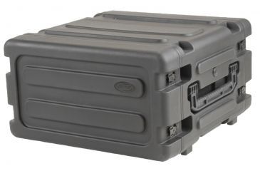 Image of SKB Cases 20 Deep 4U Roto Shockmount Rolling Rack 19 rackable x 20 deep x 7 high 3SKB-R04U20W