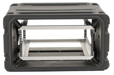 Image of SKB Cases 20 Deep 4U Roto Shockmount Rolling Rack 19 rackable x 20 deep x 7 high 3SKB-R04U20W