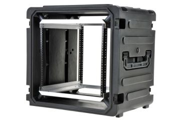Image of SKB Cases 20 Deep 10U Roto Shockmount Rolling Rack 19 rackable x 20 deep x 17-3/4 high 3SKB-R10U20W