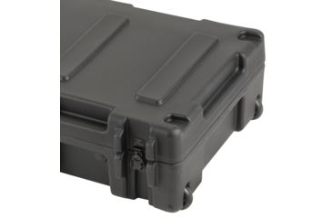 Image of SKB Cases 2R Roto Mil-Std Waterproof Case 8 Deep w/ Wheels &amp; Tow Handle (Black, w/ Foam) 44-1/4 x 17-1/2 x 8 2R4417-8B
