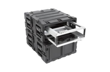 Image of SKB Cases 3U Removable Shock Rack, Rackable Depth 20in, Black, 24in x 19in x 5.25in 3RR-3U20-22B