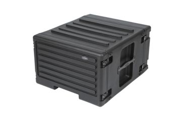 Image of SKB Cases 6U Roto Rolling Rack w/ wheels and handle, Black, 19in x 10.5in 1SKB-R6UW