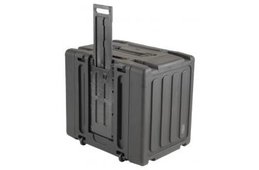 Image of SKB Cases 20 Deep 8U Roto Shockmount Rolling Rack 19 rackable x 20 deep x 14 high 3SKB-R08U20W