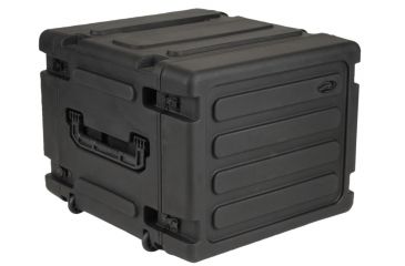 Image of SKB Cases 20 Deep 8U Roto Shockmount Rolling Rack 19 rackable x 20 deep x 14 high 3SKB-R08U20W