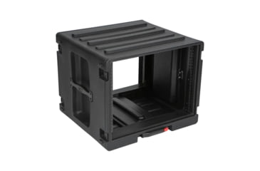 Image of SKB Cases 8U Space Rack Stacks W/Roto Racks, Wheels, And Handle, 1SKB-R8UW