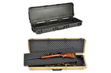 Image of SKB Cases Injection Molded. Waterproof Case, 50.x14.5x6, Black, Tan