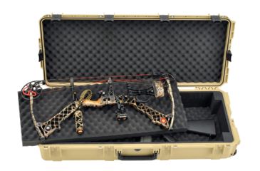 Image of SKB Cases iSeries Double Bow/Rifle Case w/Foam and Wheels, Tan 3i-4217-DB-T