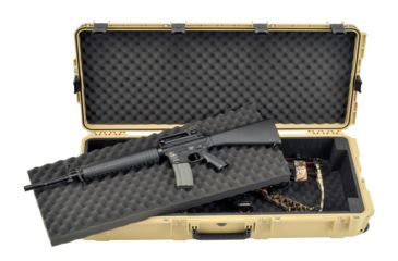 Image of SKB Cases iSeries Double Bow/Rifle Case w/Foam and Wheels, Tan 3i-4217-DB-T