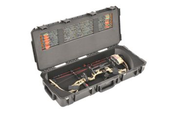 Image of SKB Cases iSeries Parallel Limb Bow Case w/ Foam and Wheels, Black 3i-3614-PL