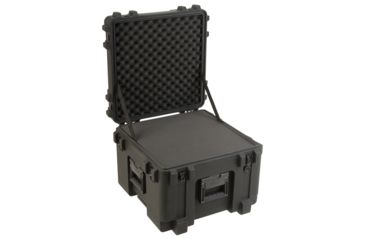Image of SKB Cases Roto Mil-Std Waterproof Case 14 Deep w/ cubed foam, pull handle and wheels 19 x 19 x 14-1/2 3R1919-14B-CW