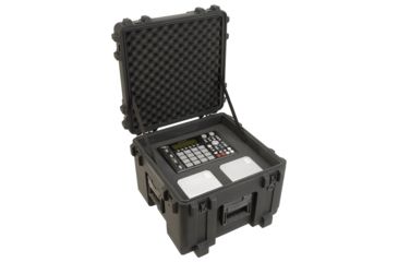Image of SKB Cases Roto Mil-Std Waterproof Case 14 Deep w/ cubed foam, pull handle and wheels 19 x 19 x 14-1/2 3R1919-14B-CW