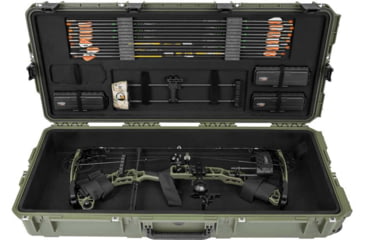 Image of SKB Cases Seres Large Bow Case, OD Green, Grey Plush, 3i-4217-PLP-M