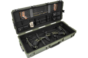 Image of SKB Cases Seres Large Bow Case, OD Green, Grey Plush, 3i-4217-PLP-M