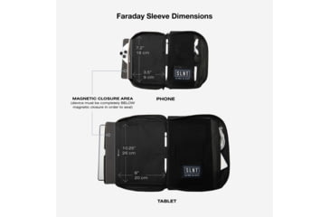 Image of SLNT Essentials Faraday Tech Organizer, Phone, Black, 1.3L, SL-TOPH-01