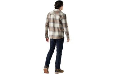 Image of Smartwool Anchor Line Shirt Jacket - Mens, Almond Plaid, Large, SW000122M61100L000