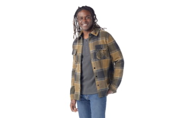 Image of Smartwool Anchor Line Shirt Jacket - Mens, Winter Moss Plaid, Extra Large, SW000122P26XL