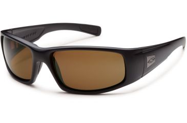 Image of Smith Elite Hudson Tactical Sunglasses Hudson Tactical Sunglasses With Black Frames And Polarized Brown Lenses, Black Frame HUTPPBR22BK
