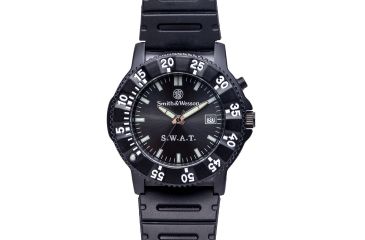 Image of Smith &amp; Wesson S.W.A.T. Watch - Back Glow, Rubber Band SWW-45 SWW-45