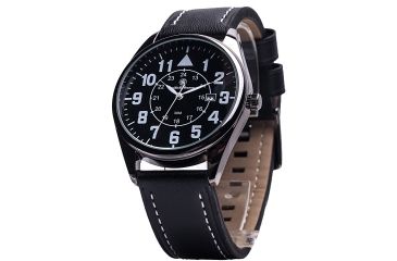 Image of Smith &amp; Wesson The Civilian Watch - Leather Strap, Round Dial SWW-6063 SWW-6063