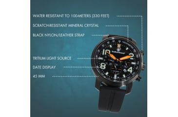 Image of Smith &amp; Wesson Tritium Chronograph Watch