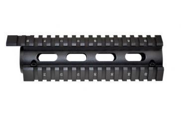Image of Sniper 2 Piece Drop In Quad Rail Handguard, 6.7 in Carbine Length w/ Extended Top Rail, Black, For .223 And 5.56, Fits 6.75 in To 7 in MQRSLX