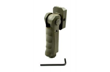 Image of Sniper 5 Positions Tactical Firearm Grip Short Front Holder w/ Compartment, Green GP02-G