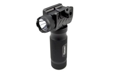 Image of Sniper Aluminum Fixed Foregrip with Integrated 260 Lumens Tac LED Flashlight, Black GPFL01