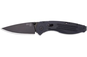 Image of SOG Aegis Knife w/ SE Fold 3.5in. Steel Blade and GRN Handle, BLK TiNi Finish, Black AE02-CP