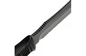 Image of SOG SEAL Team Elite 12.3 inch Fixed Blade Knife, Partially Serrated Edge, Clip Point, AUS-8, Hardcased Black TiNi Blade, Black Handle, Ballistic Nylon Sheath, SE37-N