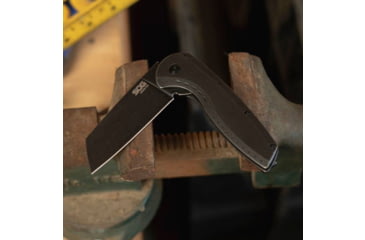 Image of SOG Specialty Knives &amp; Tools Aegis Flk 2.0 Frame Lock 14-41-04-43 Blackwash Stainless Steel Wharncliffe Pocket Knife - SOG-14-41-04-43