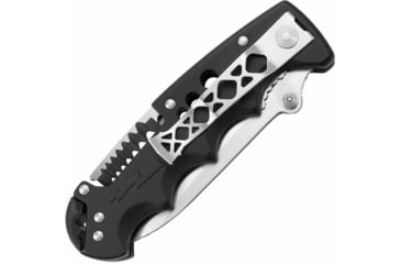 Image of SOG Specialty Knives &amp; Tools Kilowatt Folding Knife, 3.4in, AUS-8 Blade, Clip Point, Black, Glass-Reinforced Nylon Handle, Silver/Black, SOG-EL01-CP