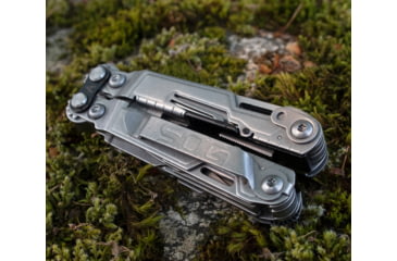 Image of SOG Specialty Knives &amp; Tools PowerLitre Multi-Tool, Stainless Steel Blade, Stone Wash Finish, Grey/Grey, SOG-PL1001-CP