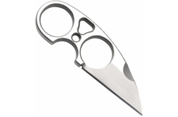 Image of SOG Specialty Knives &amp; Tools Snarl Fixed Blade Knife, 2.3in, 9Cr18MoV Blade, Sheepsfoot, Silver, Silver Handle, Black, SOG-JB01K-CP