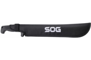 Image of SOG Specialty Knives &amp; Tools SOGFari Machete Fixed Blade Knife, 13in, 3Cr13 Blade, Machete, Black, Kraton Handle, Black/Black, SOG-MC01-N