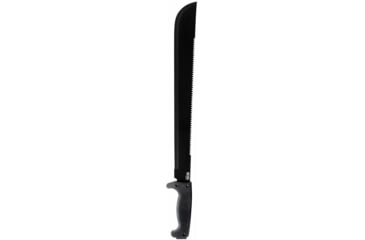 Image of SOG Specialty Knives &amp; Tools SOGFari Machete Fixed Blade Knife, 18in, 3Cr13 Blade, Machete, Black, Kraton Handle, Black/Black, SOG-MC02-N