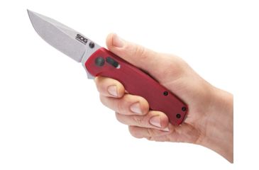Image of SOG Specialty Knives &amp; Tools Terminus XR Flipper 2.95in Folding Knife, G10, Crimson, Box, TM1023-BX