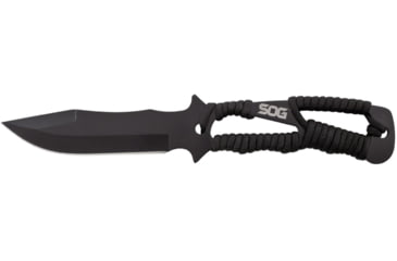 Image of SOG Specialty Knives &amp; Tools Throwing Knives w/Nylon Sheath, 3-Pack, Stamped, 4.4in, 420 Stainless Blade, Black, Glass-Reinforced Nylon Handle, SOG-F041TN-CP