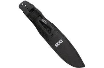 Image of SOG Specialty Knives &amp; Tools Throwing Knives w/Nylon Sheath, 3-Pack, Stamped, 4.4in, 420 Stainless Blade, Black, Glass-Reinforced Nylon Handle, SOG-F041TN-CP