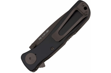 Image of SOG Specialty Knives &amp; Tools Twitch II Folding Knife, 2.65in, AUS-8 Blade, Drop Point, Black, Anodized Aluminum 6061-T6 Handle, Black, SOG-TWI12-CP