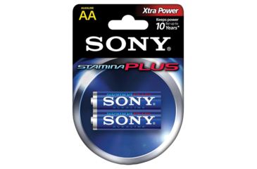 Image of Sony Alkaline Stamina Plus AA Batteries Pack - 2 Batteries SAA2PACK